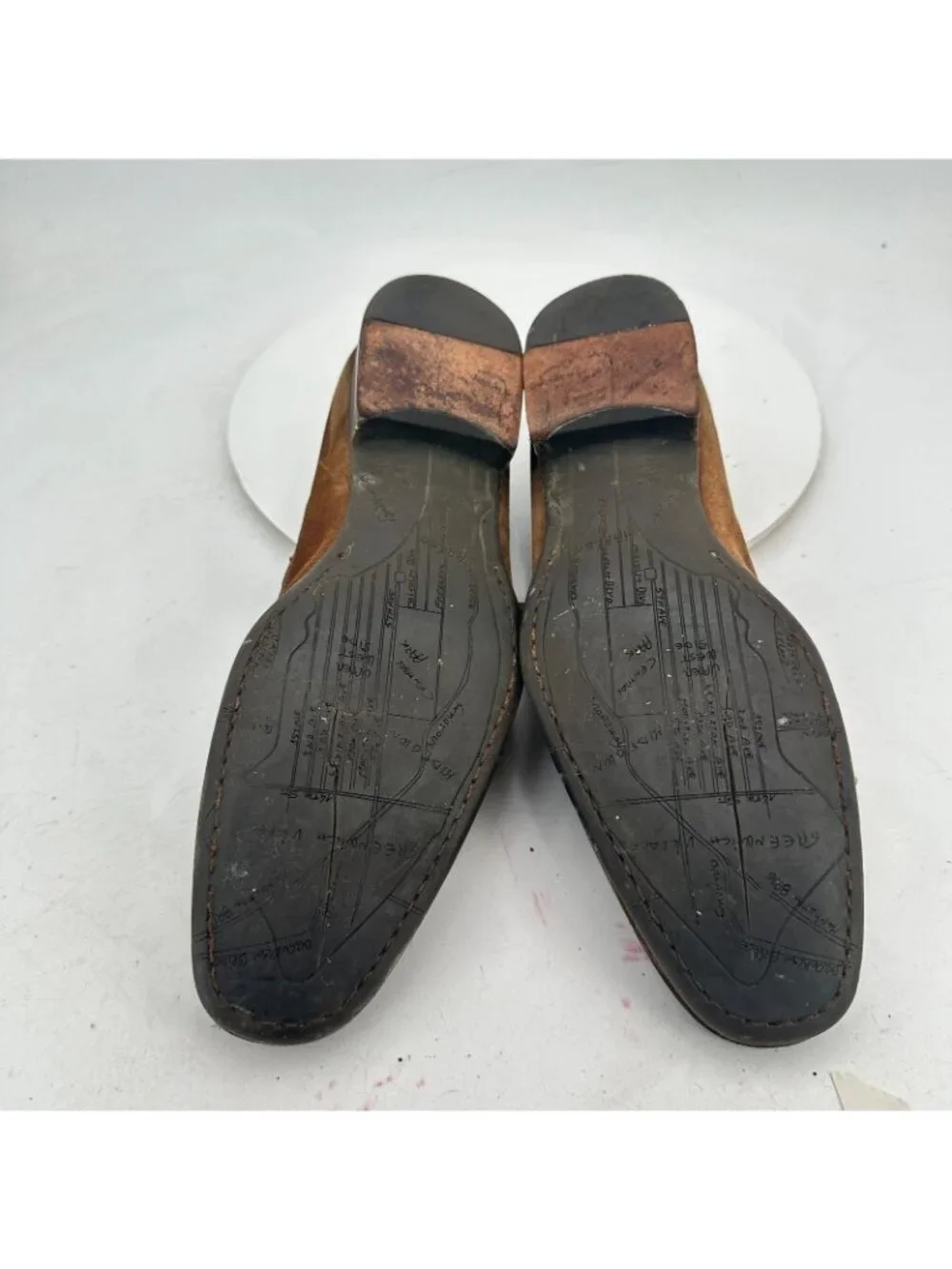 To Boot New York Adam Derreck Men 10 Brown Suede Penny Loafer Shoes